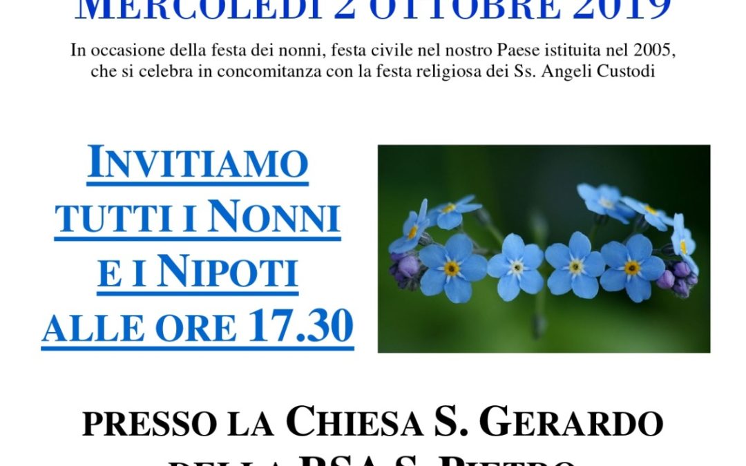 La festa dei nonni in Meridiana